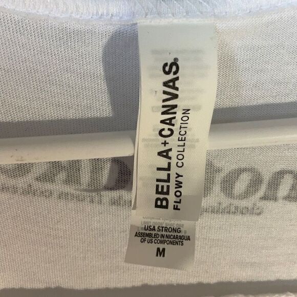 “An Ocean A Day” White Flowy Muscle Tank, Medium. NWOT. Perfect beach top! - Picture 13 of 14